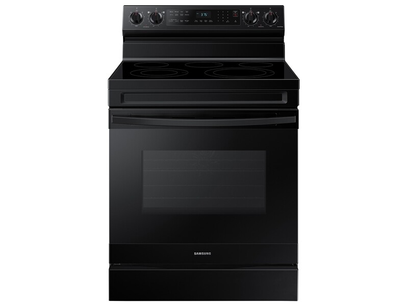 6.3 cu. ft. Smart Freestanding Electric Range with No-Preheat Air Fry & Convection in Black NE63A6511SBAA