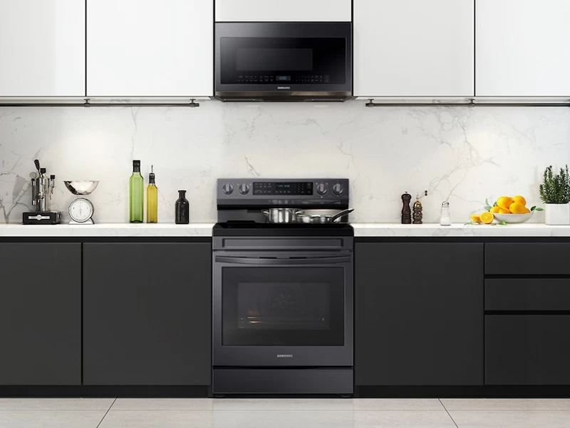 6.3 cu. ft. Smart Freestanding Electric Range with No-Preheat Air Fry, Convection+ & Griddle in Black Stainless Steel NE63A6711SGAA