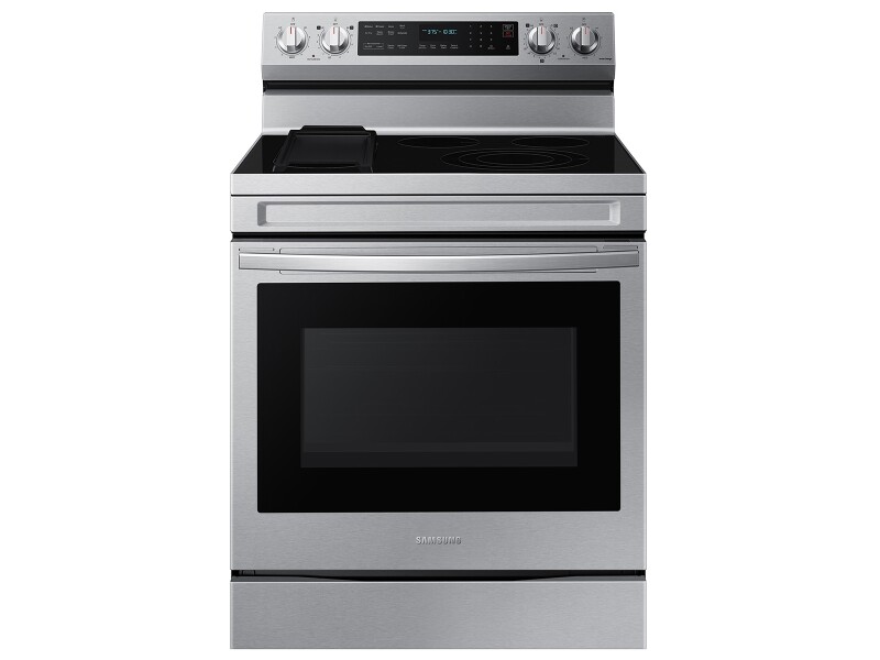 Samsung 6.3 cu. ft. Smart Freestanding ENERGY STAR® Certified Electric Range with Air Fry and Griddle in Stainless Steel Fingerprint Resistant Stainless Steel NE63D6711SRAA Picture 1