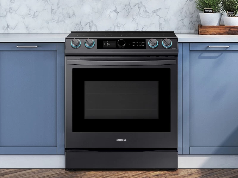 6.3 cu ft. Smart Slide-in Electric Range with Smart Dial & Air Fry NE63T8711SGAA
