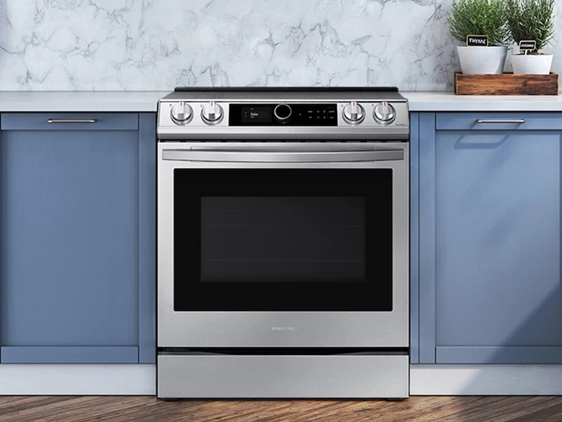 6.3 cu ft. Smart Slide-in Electric Range with Smart Dial & Air Fry NE63T8711SSAA