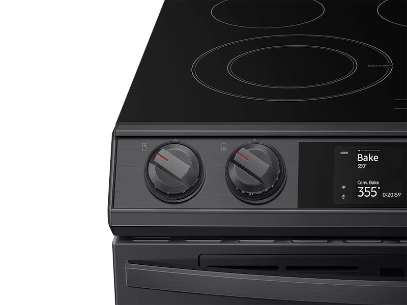 6.3 cu ft. Smart Slide-in Electric Range with Smart Dial, Air Fry, & Flex Duo NE63T8751SGAA