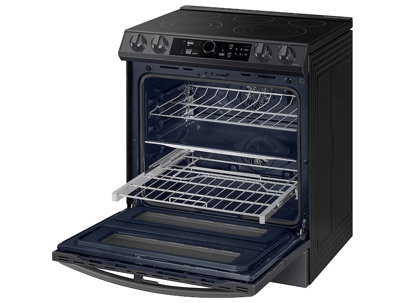 6.3 cu ft. Smart Slide-in Electric Range with Smart Dial, Air Fry, & Flex Duo NE63T8751SGAA