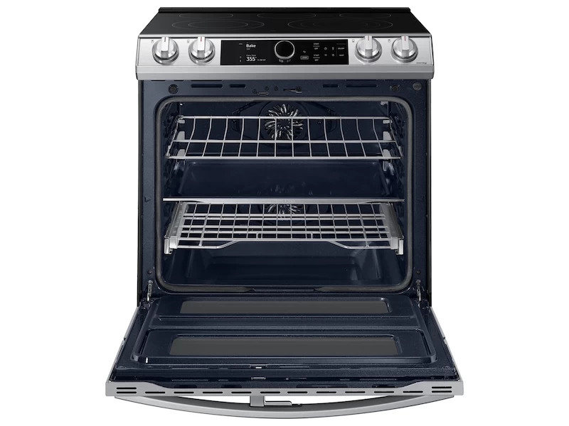 6.3 cu ft. Smart Slide-in Electric Range with Smart Dial, Air Fry, & Flex Duo NE63T8751SSAA