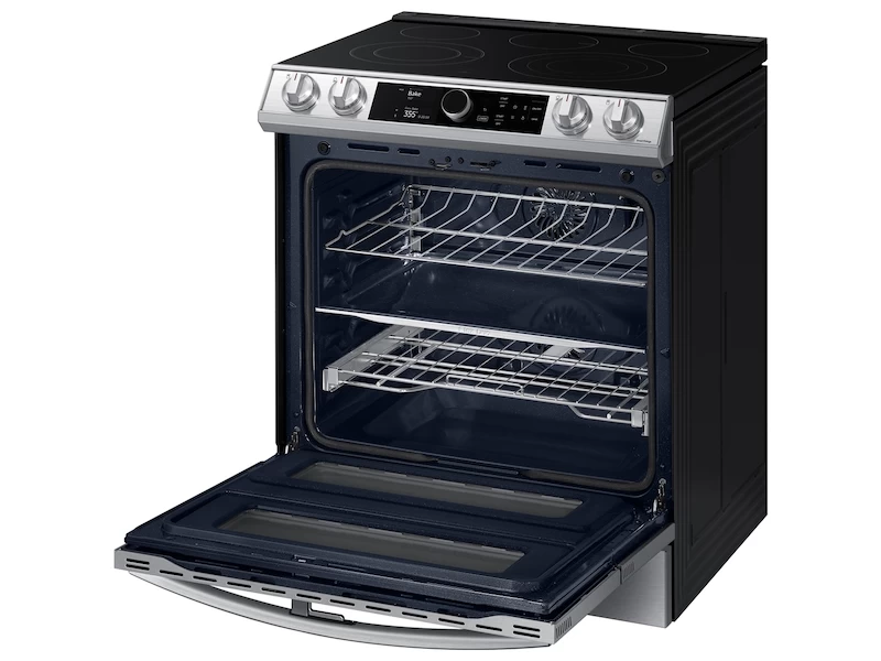 6.3 cu ft. Smart Slide-in Electric Range with Smart Dial, Air Fry, & Flex Duo NE63T8751SSAA