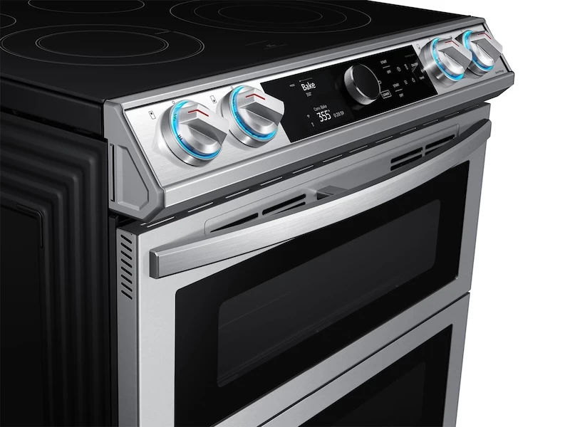 6.3 cu ft. Smart Slide-in Electric Range with Smart Dial, Air Fry, & Flex Duo NE63T8751SSAA
