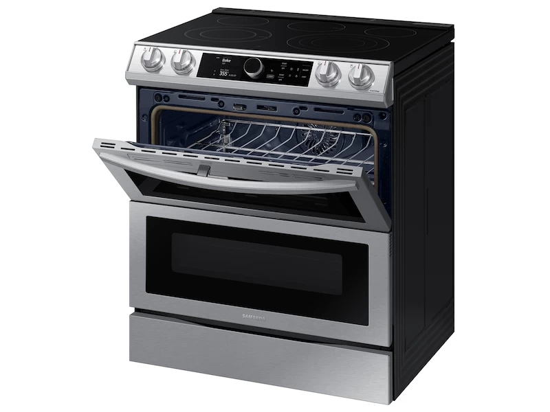 6.3 cu ft. Smart Slide-in Electric Range with Smart Dial, Air Fry, & Flex Duo NE63T8751SSAA