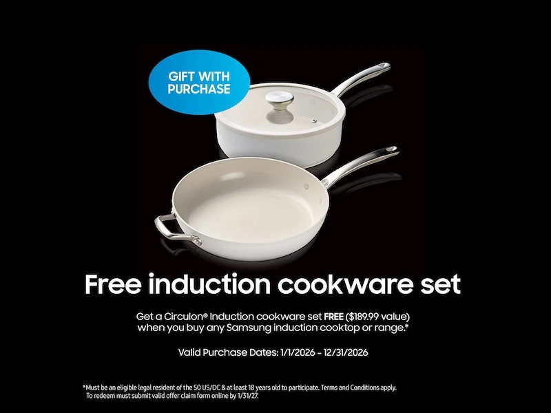 30 Inch Slide-in Induction Smart Range with 4 Induction Elements NE63T8911SGAA