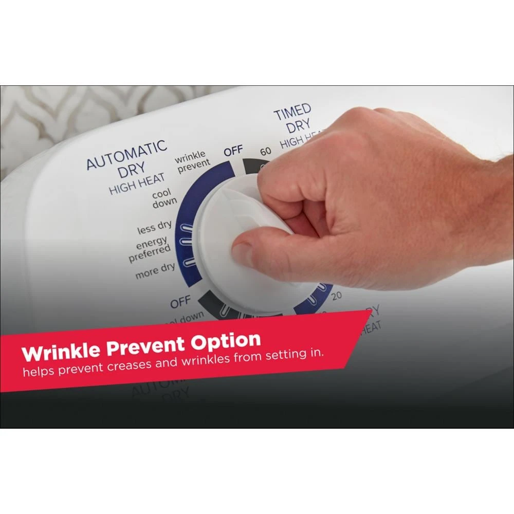6.5 cu. ft. Electric Dryer with Wrinkle Prevent Option view 24