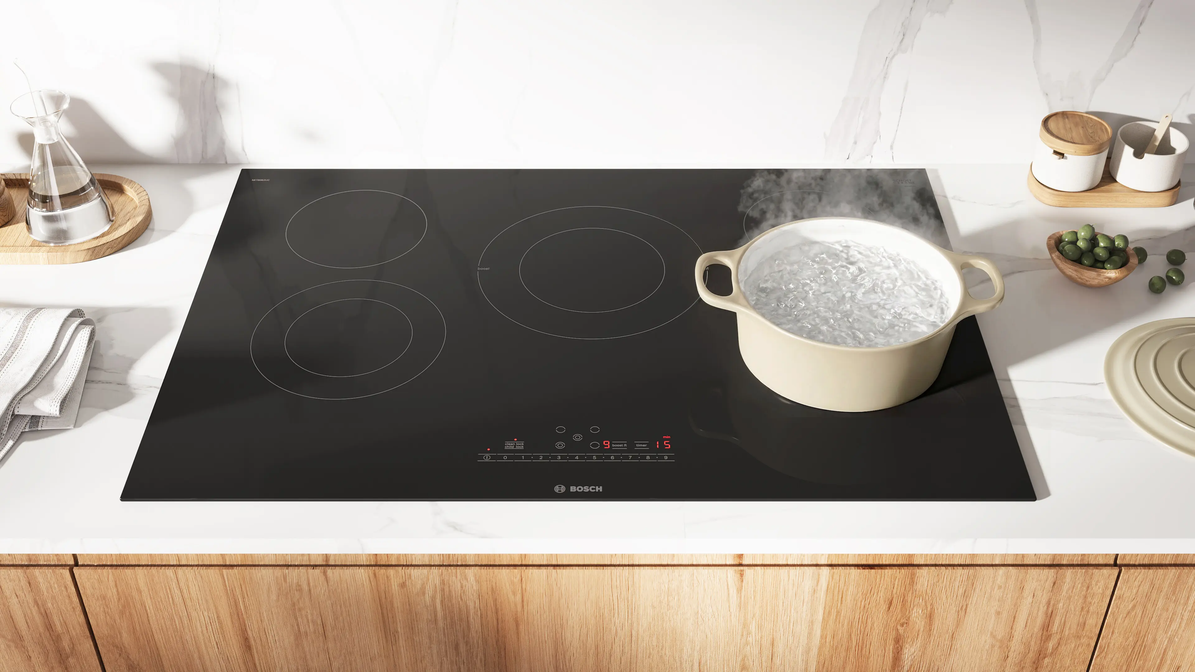 800 Series Electric Cooktop 30 Without Frame NET8062UC