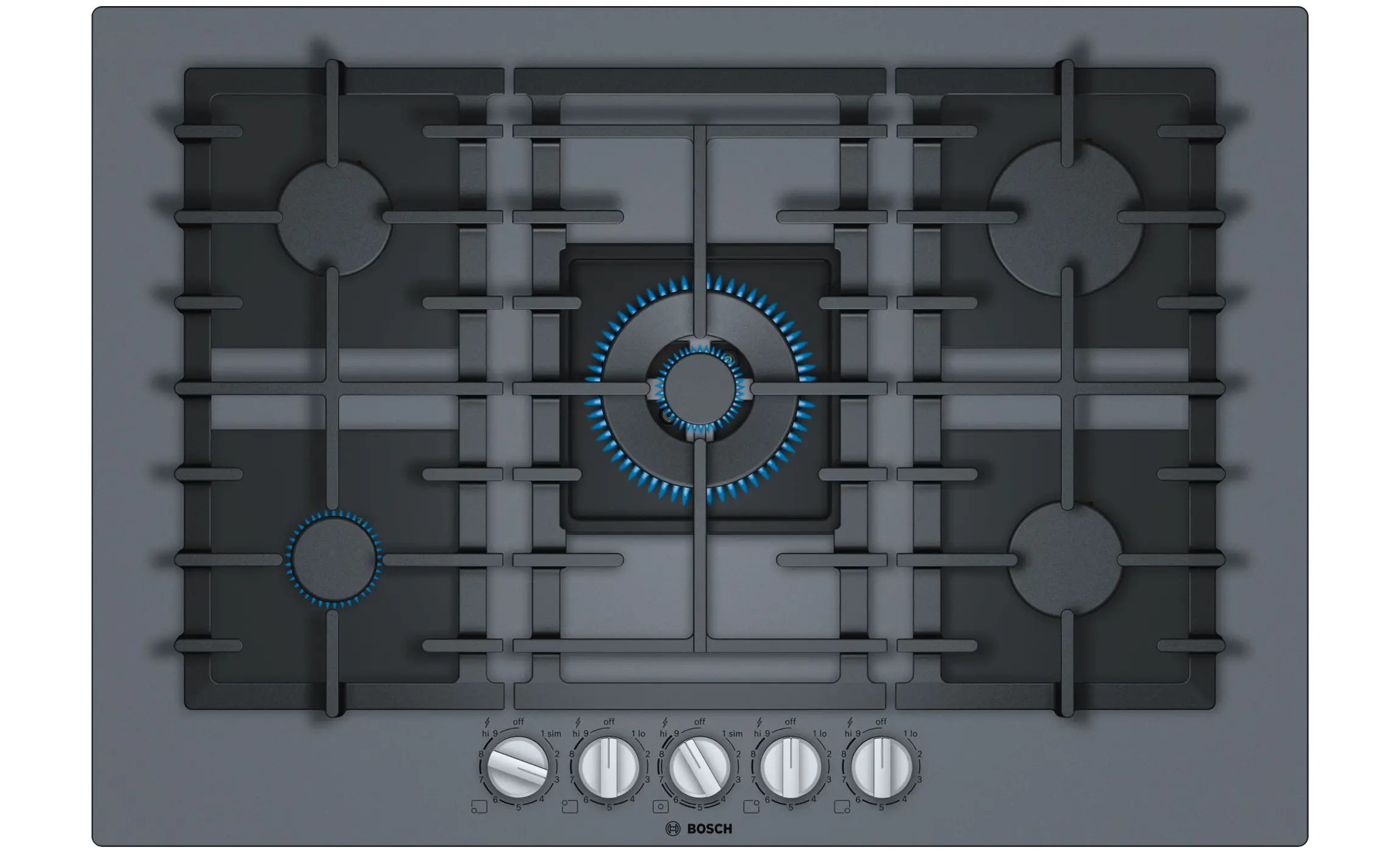 Benchmark Gas Cooktop Tempered glass NGMP077UC