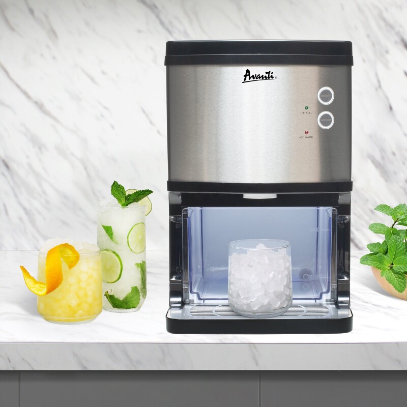 Avanti ELITE Series Countertop Nugget Ice Maker and Dispenser, 33 lbs NIMD3314BSIS, product image 2 of 9