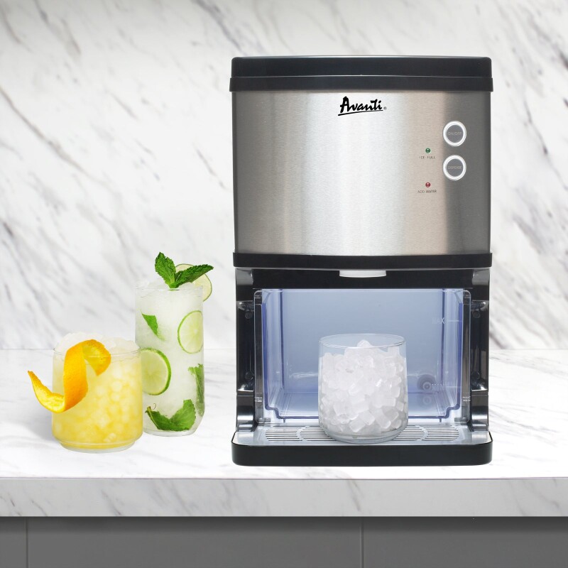 Avanti ELITE Series Countertop Nugget Ice Maker and Dispenser, 33 lbs NIMD3314BSIS, product image 3 of 9