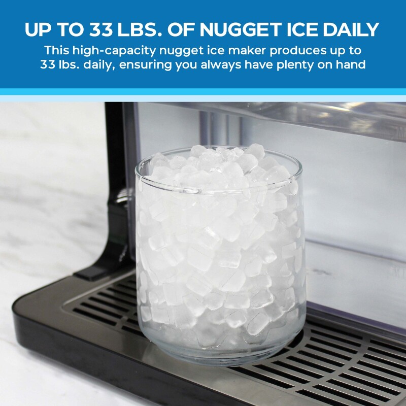 Avanti Digital Nugget Ice Maker with Dispenser NIMDTS3326SIS