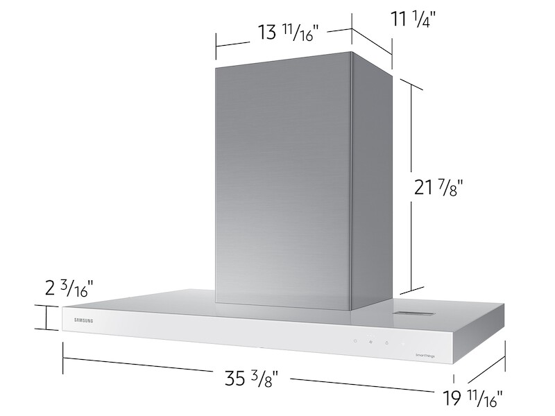 36" Bespoke Smart Wall Mount Hood, 630CFM, LED Lighting NK36CB600W12AA