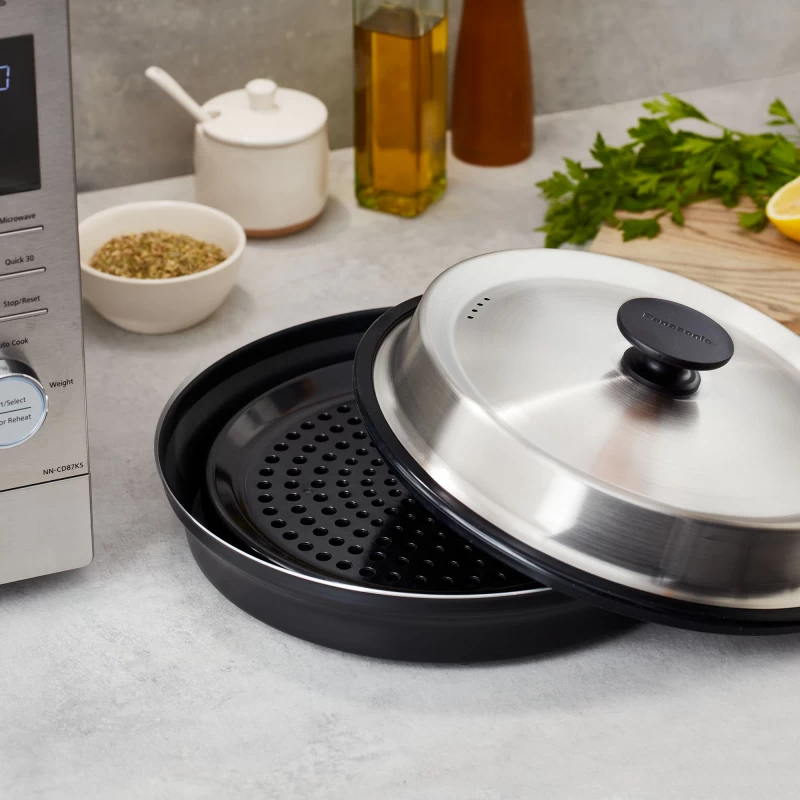 HomeChef Magic Pot for Microwave Oven, 4-in-1 Cookware Accessory - NN-ASP1AW NNASP1AW