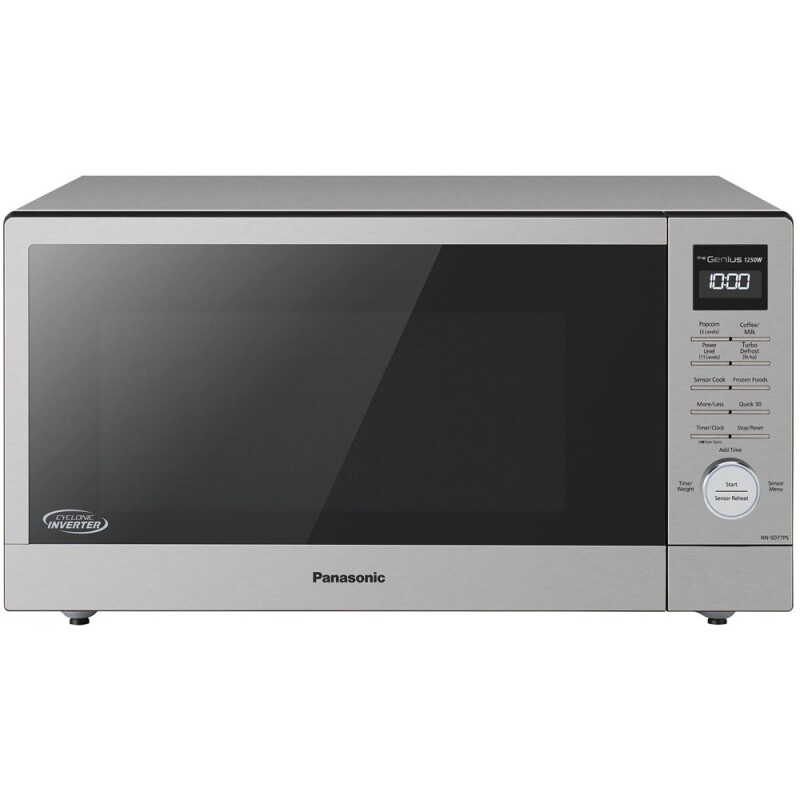 1.6 cu ft Cyclonic wave, Stainless Front & Silver Body, Child Lock NNSD77PS