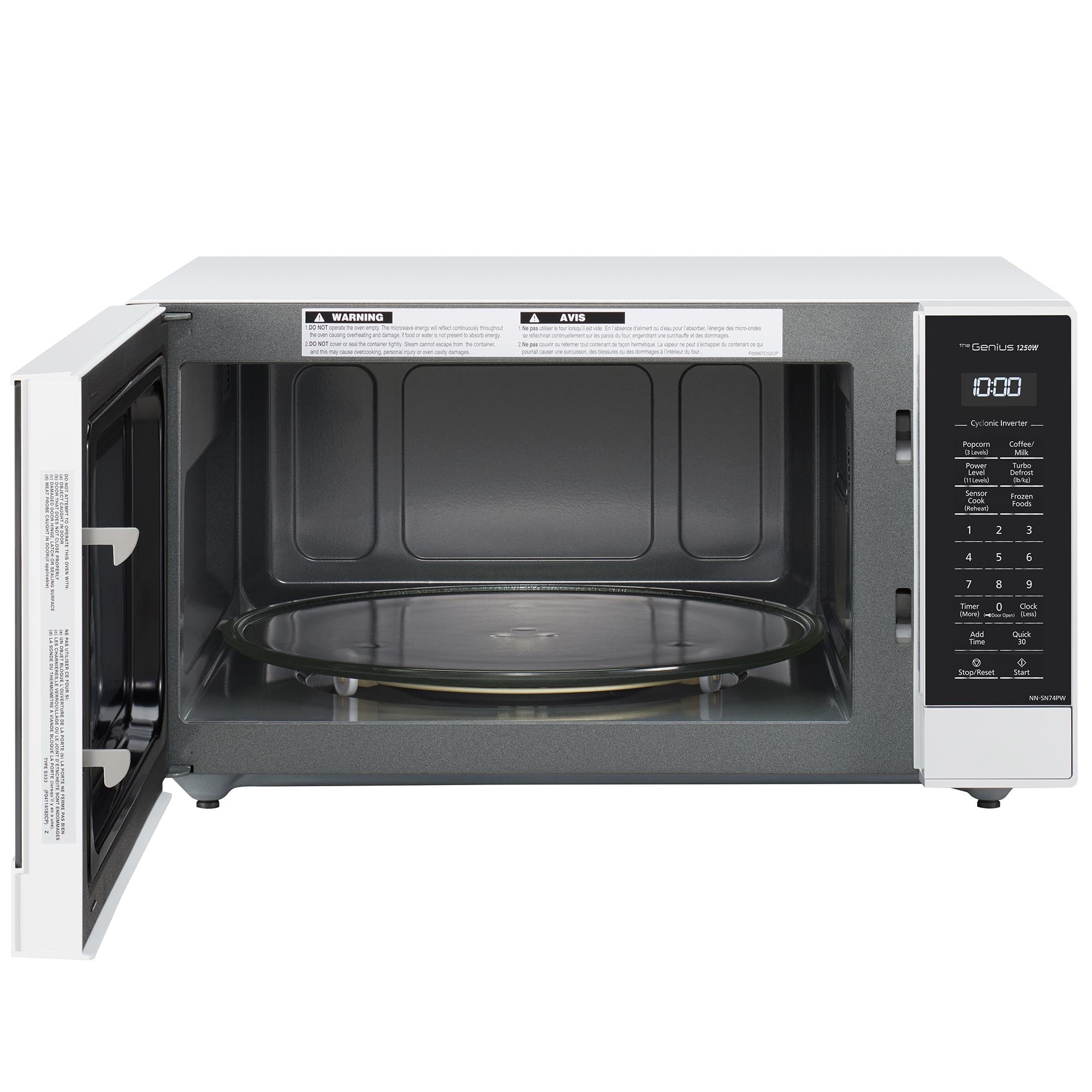 1.6 Cu. Ft., 1250 Watt, Black Body & Door, 5 Button Panel,Child Lock NNSN74PB