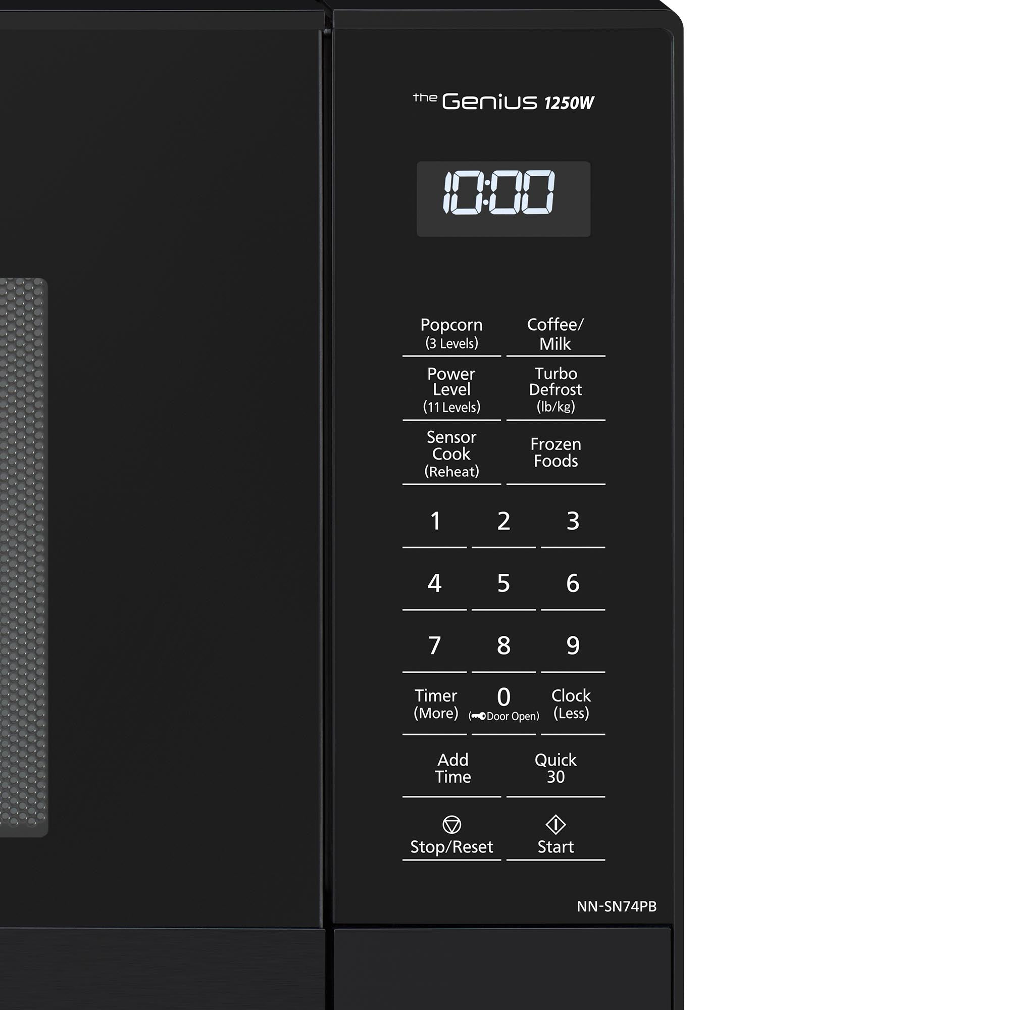1.6 Cu. Ft., 1250 Watt, Black Body & Door, 5 Button Panel,Child Lock NNSN74PB