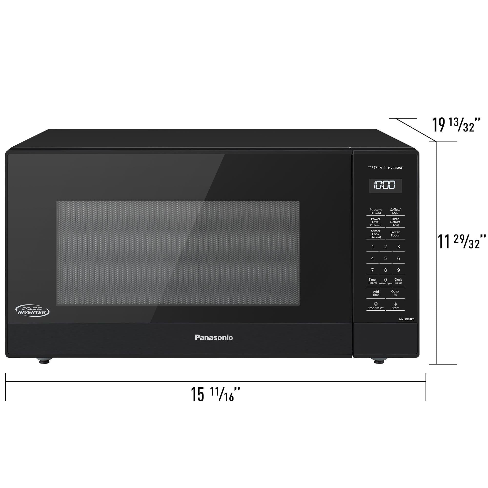 1.6 Cu. Ft., 1250 Watt, Black Body & Door, 5 Button Panel,Child Lock NNSN74PB