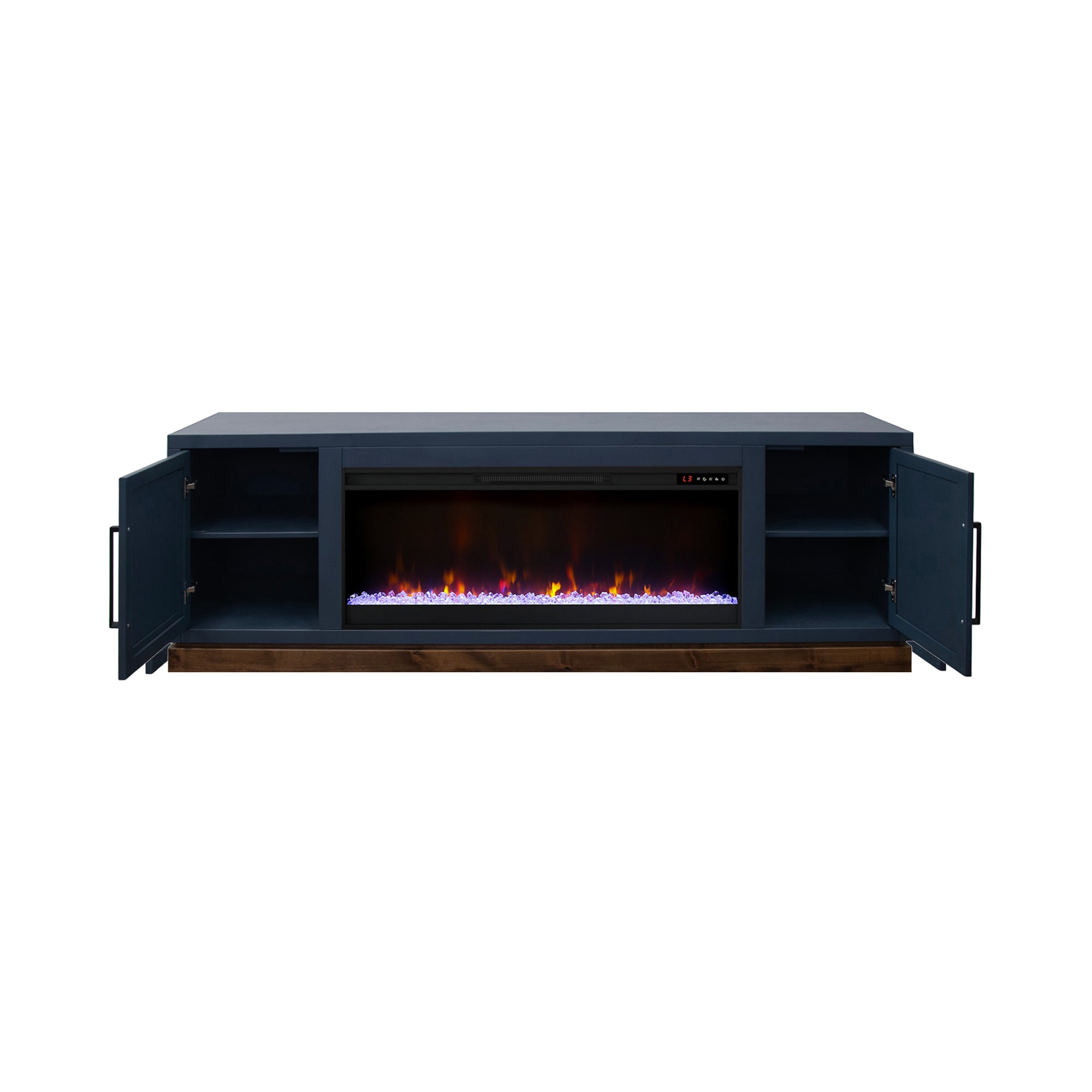 Nora 81" Fireplace Console NO5410BWK