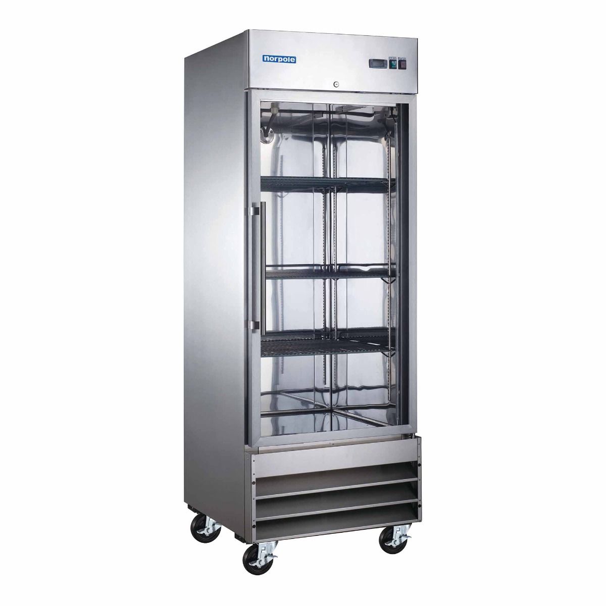 1 Glass Door Stainless Steel Reach-in Freezer NP1FG