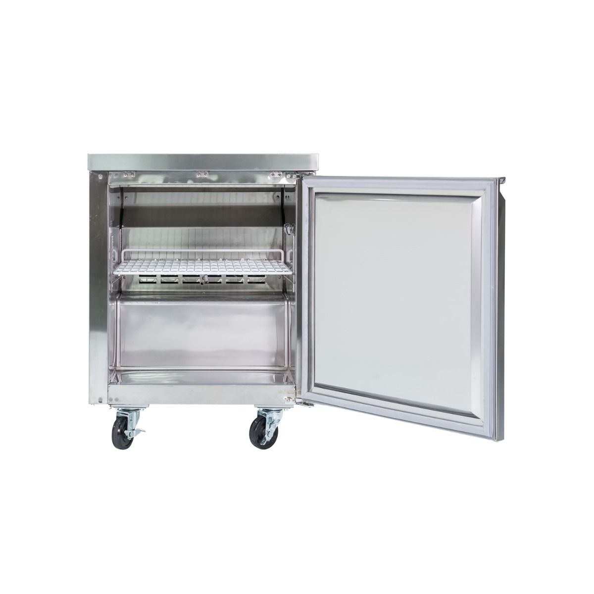 27" 1 Door Stainless Steel Undercounter Refrigerator NP1R27UC