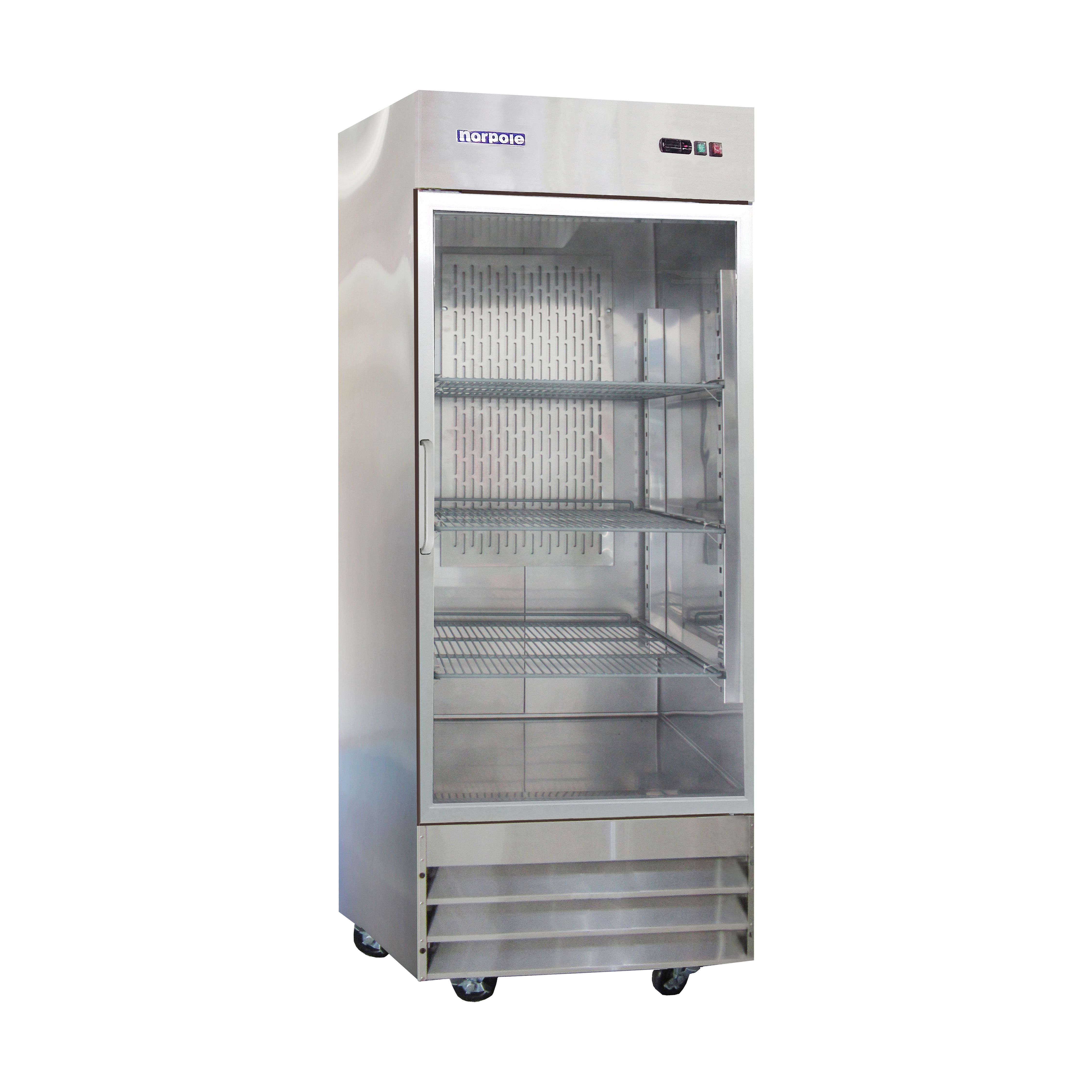 1 Glass Door Stainless Steel Reach-in Refrigerator NP1RG
