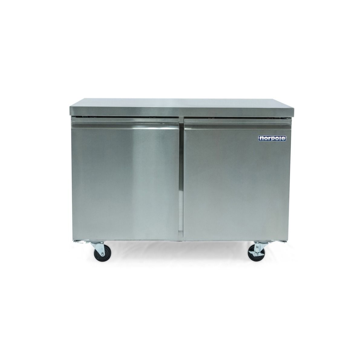 48" 2 Door Stainless Steel Undercounter Refrigerator NP2R48UC
