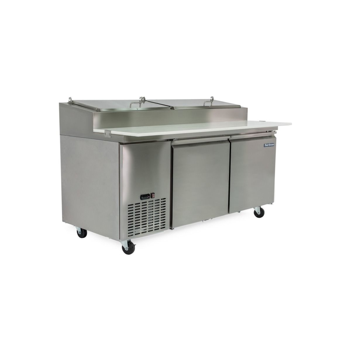 2 Door Stainless Steel Pizza Prep Table NP2RPT