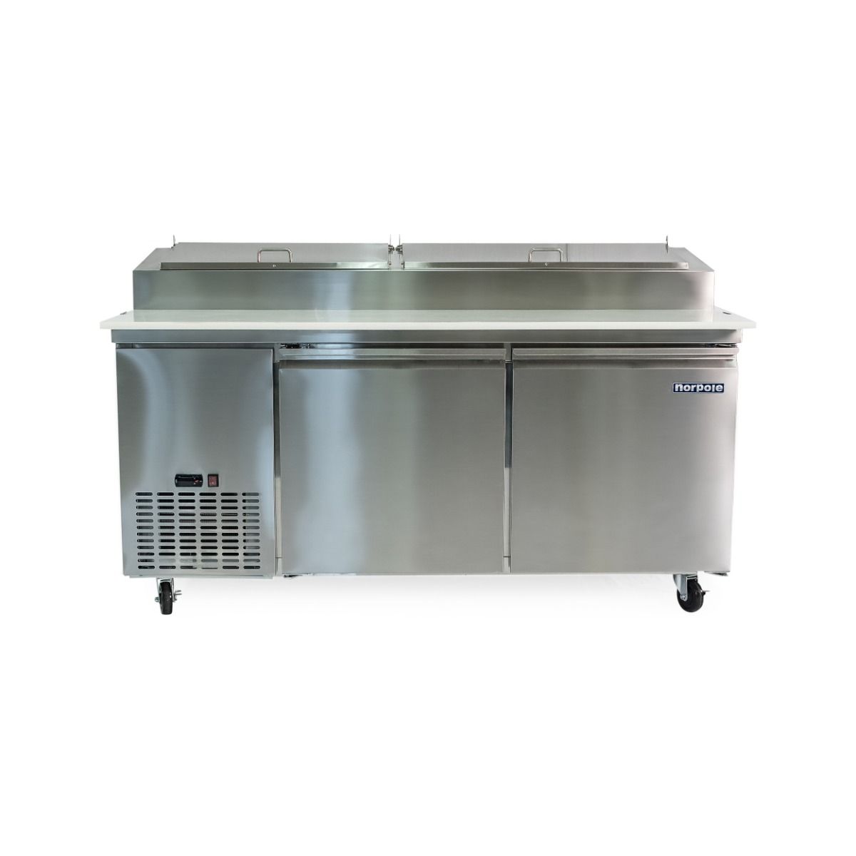 2 Door Stainless Steel Pizza Prep Table NP2RPT
