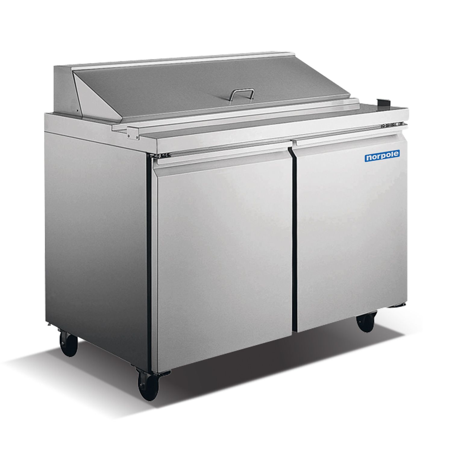 2 Door 60" Stainless Steel Sandwich/salad Prep Table NP2RSW60
