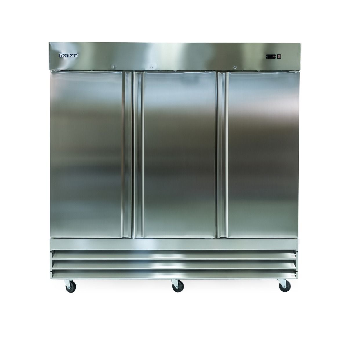 3 Solid Door Stainless Steel Reach-in Refrigerator NP3R