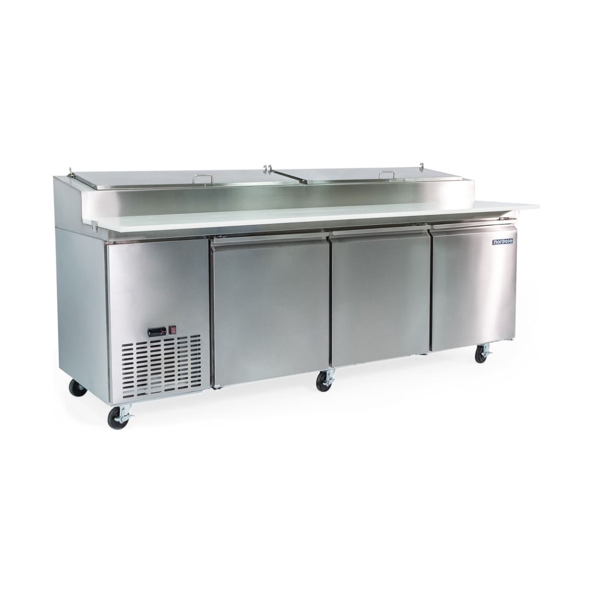 3 Door Stainless Steel Pizza Prep Table NP3RPT