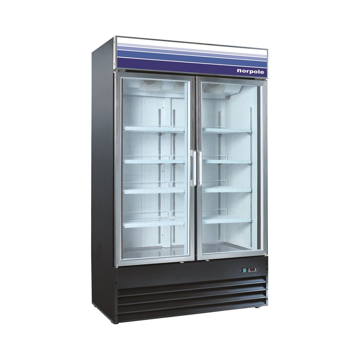 45 Cu Ft 2 Door Merchandiser Freezer (black) NPGF2S45B