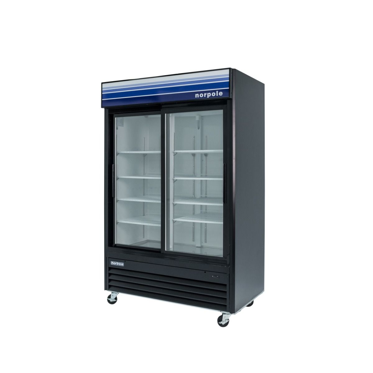 45 Cu Ft 2 Slide Door Merchandiser Refrigerator (black) NPGR2B