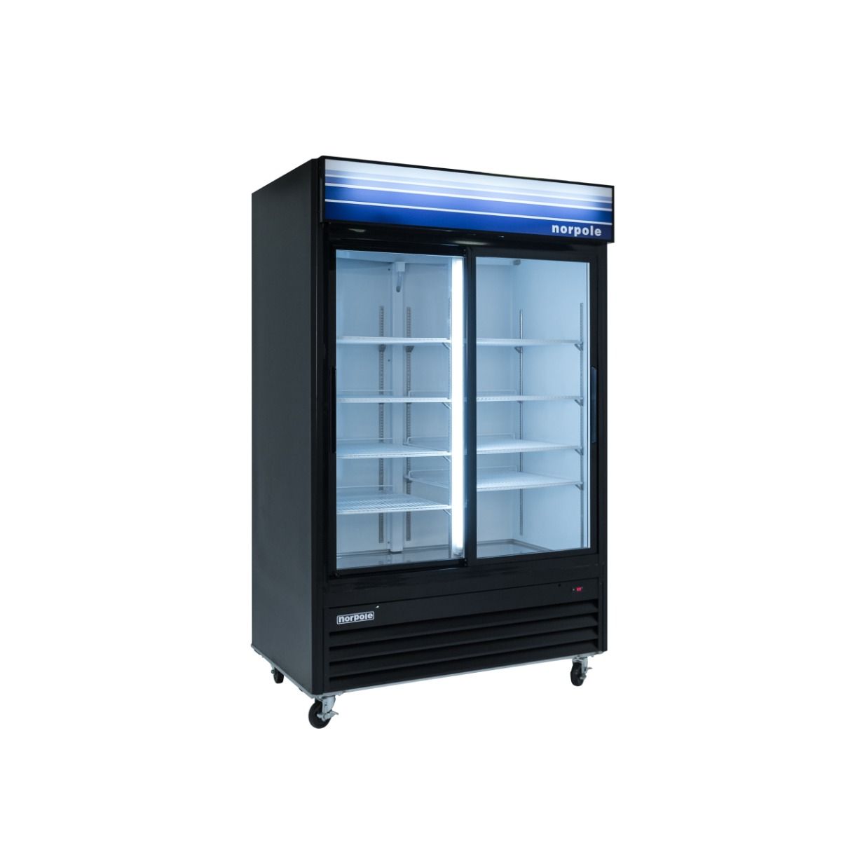 45 Cu Ft 2 Slide Door Merchandiser Refrigerator (black) NPGR2B
