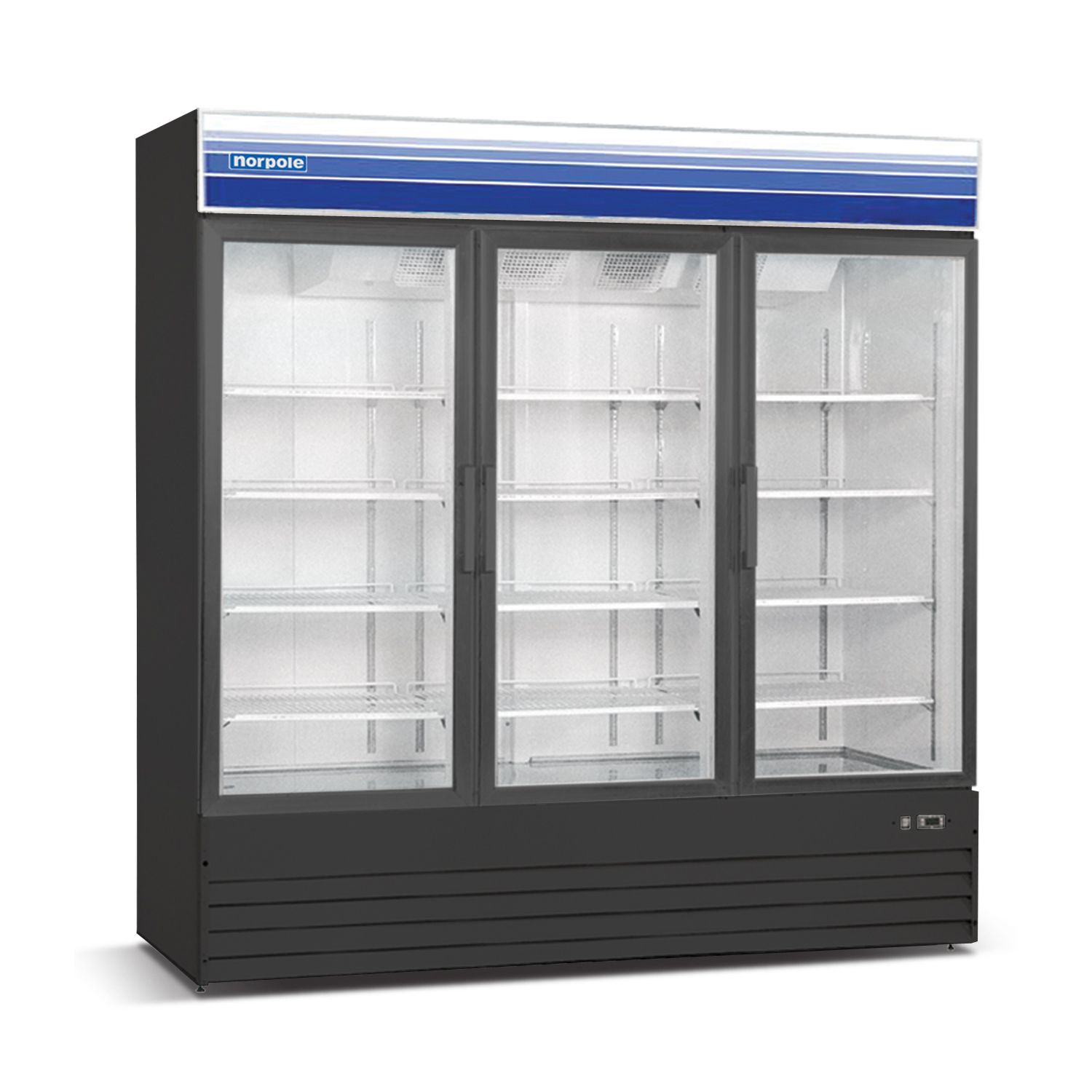 53 Cu Ft 3 Door Merchandiser Refrigerator (black) NPGR3SB