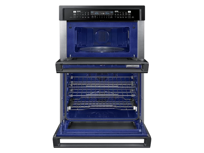 30" Smart Microwave Combination Wall Oven with Steam Cook in Black Stainless Steel NQ70M6650DGAA