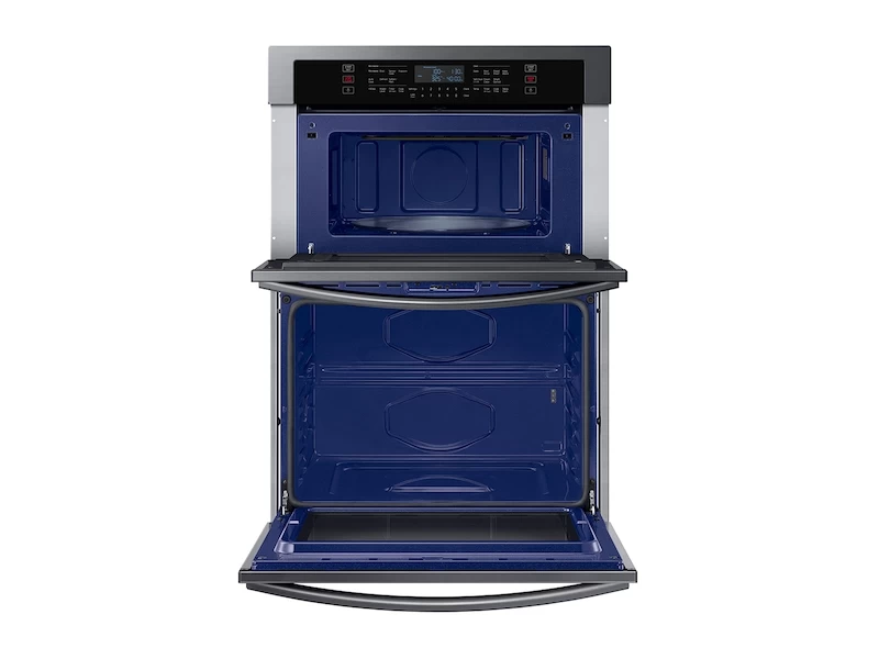 30" Smart Electric Wall Oven with Microwave Combination in Black Stainless Steel NQ70T5511DGAA