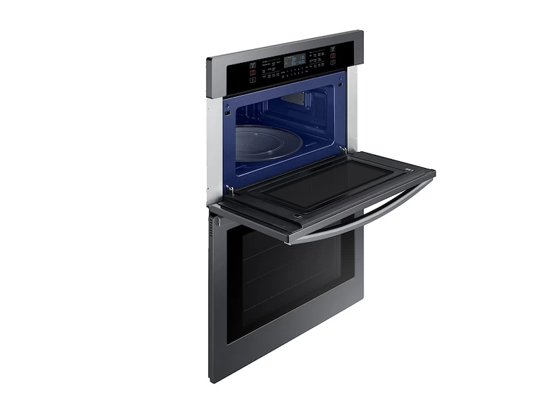 30" Smart Electric Wall Oven with Microwave Combination in Black Stainless Steel NQ70T5511DGAA
