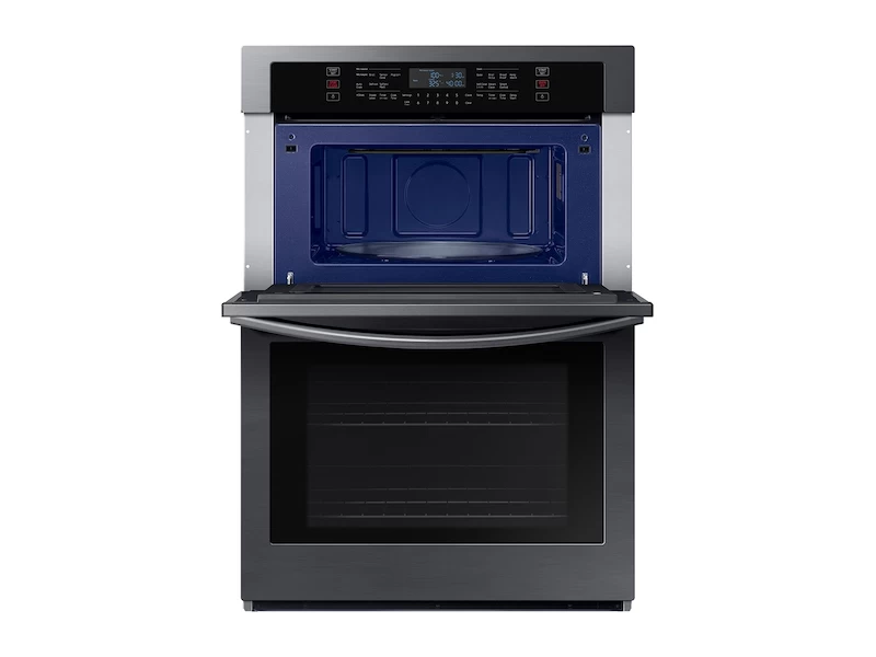 30" Smart Electric Wall Oven with Microwave Combination in Black Stainless Steel NQ70T5511DGAA