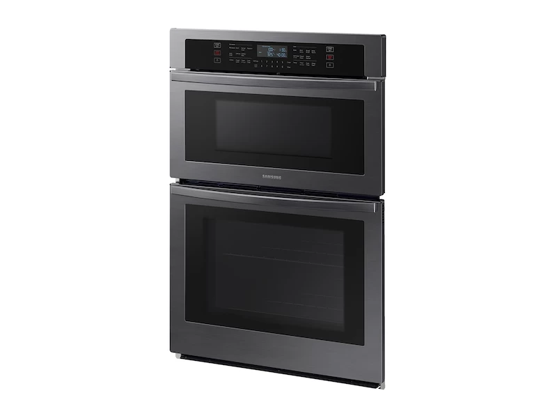 30" Smart Electric Wall Oven with Microwave Combination in Black Stainless Steel NQ70T5511DGAA