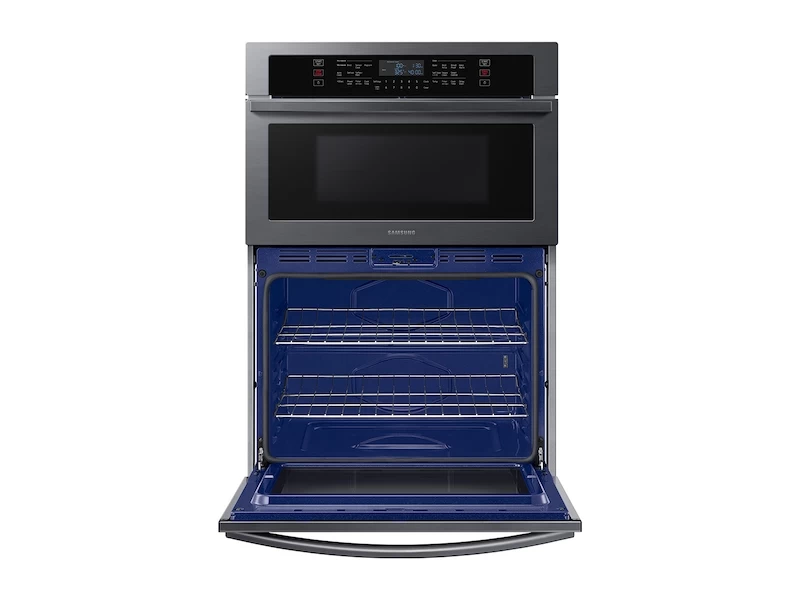 30" Smart Electric Wall Oven with Microwave Combination in Black Stainless Steel NQ70T5511DGAA