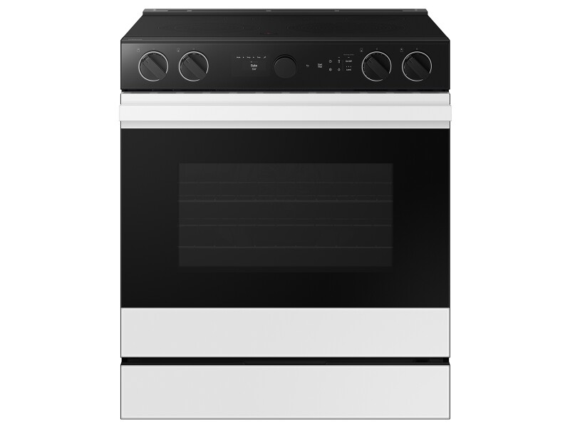 Bespoke Slide-in Electric Range Smart Oven Camera | Illuminated Precision Knobs 6.3 cu.ft. NSE6DG8700SRAA
