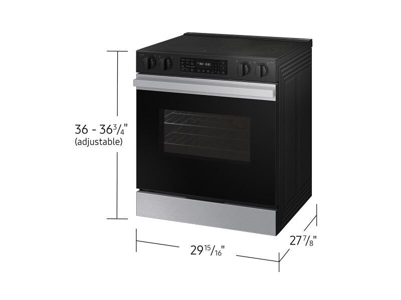 Bespoke Slide-in Electric Range NSE6DG8100SRAA