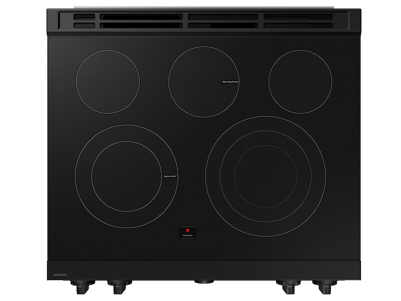 Bespoke 6.3 cu. ft. Smart Slide-In Electric Range with Air Sous Vide & Air Fry in Matte Black Steel NSE6DG8500MTAA