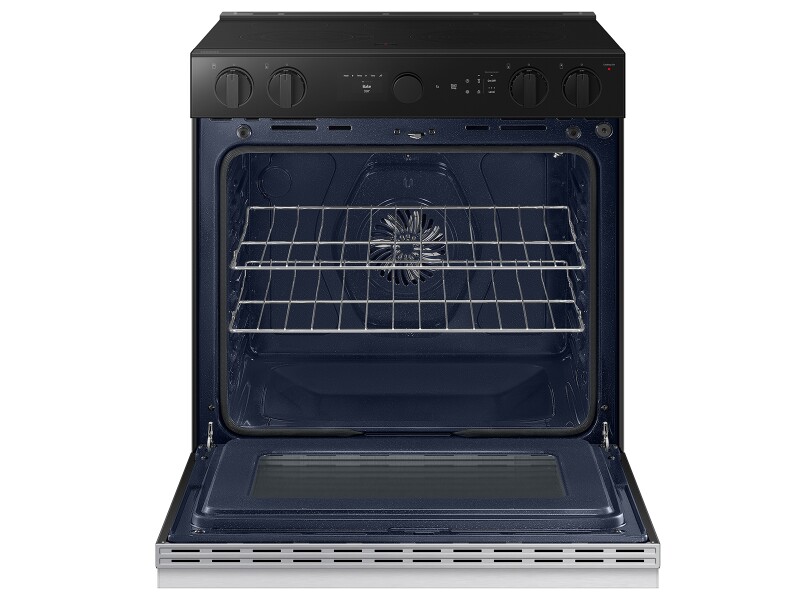 Bespoke 6.3 cu. ft. Smart Slide-In Electric Range with Air Sous Vide & Air Fry in Stainless Steel NSE6DG8500SRAA