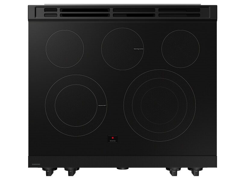 Bespoke 6.3 cu. ft. Smart Slide-In Electric Range with Air Sous Vide & Air Fry in Stainless Steel NSE6DG8500SRAA
