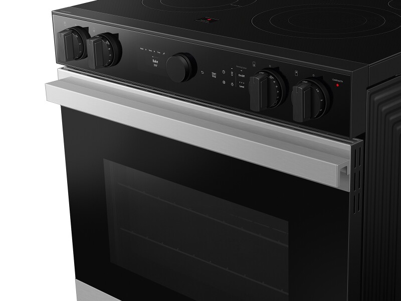 Bespoke 6.3 cu. ft. Smart Slide-In Electric Range with Air Sous Vide & Air Fry in Stainless Steel NSE6DG8500SRAA